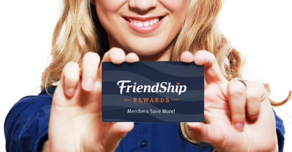 Girl with FriendShip Membership Card